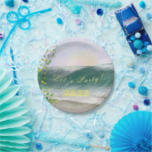 Retro Birthday Beach Picnic Party Pappteller (Party)