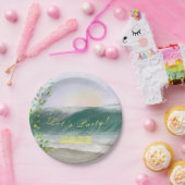 Retro Birthday Beach Picnic Party Pappteller (Party)