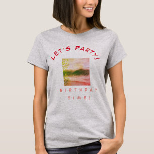 Retro Birthday Beach Picnic Party T-Shirt