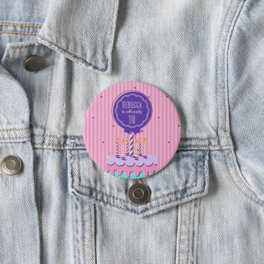 Retro Birthday Button (Beispiel)