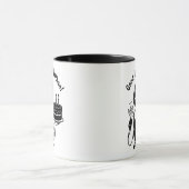 Retro Birthday Cheer Geschenk Tasse (Zentrum)