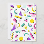 Retro Birthday Einladung, gedruckt oder digital Einladung (Rückseite)