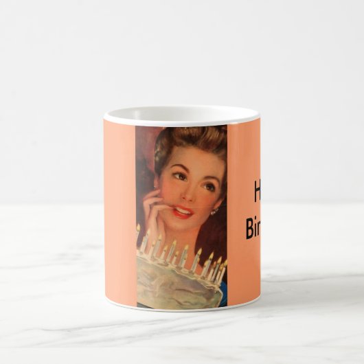 Retro Birthday Kaffeetasse (Mittel)