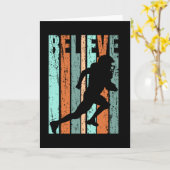 Retro Birthday Mens American Football Orange Green Karte (Gelbe Blume)