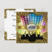 Retro Birthday Party Glamour Hot Invasion Einladung (Vorne/Hinten)