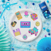 Retro Birthday Party Paper Teller der 90er Jahre (Party)