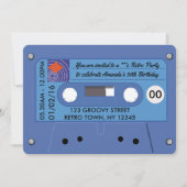 Retro Birthday Party Personalisiert Einladung (Vorderseite)