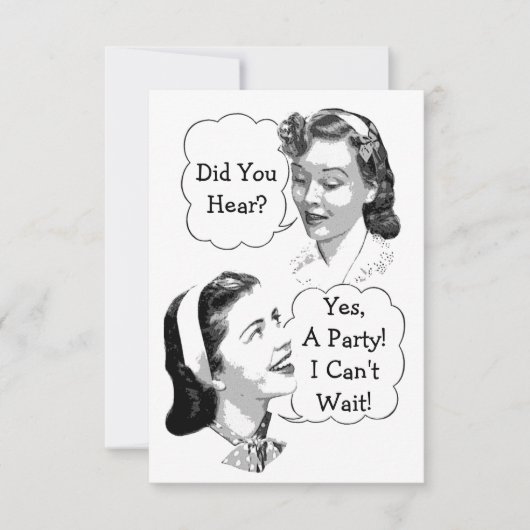 Retro Birthday Party V2 Einladung (Vorderseite)