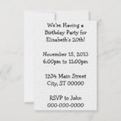 Retro Birthday Party V2 Einladung (Rückseite)