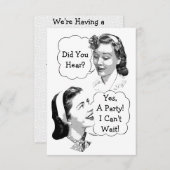 Retro Birthday Party V2 Einladung (Vorne/Hinten)