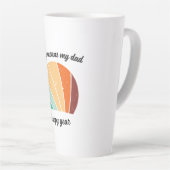Retro Birthday Sunset Vibe für Vater Milchtasse (Rechte Ecke)