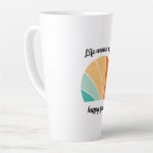 Retro Birthday Sunset Vibe für Vater Milchtasse (Linke Ecke)