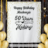 Retro Birthday Years in the Making Custom Wandteppich