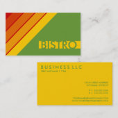 Retro BISTRO Visitenkarte (Vorne/Hinten)