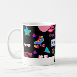 Retro black 80s Costume Vibrant culture pop Kaffeetasse