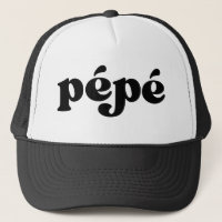 Retro Black and White Grandpa French Pepe