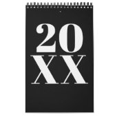 Retro Black and White No Photo 2026 Kalender (Titelbild)
