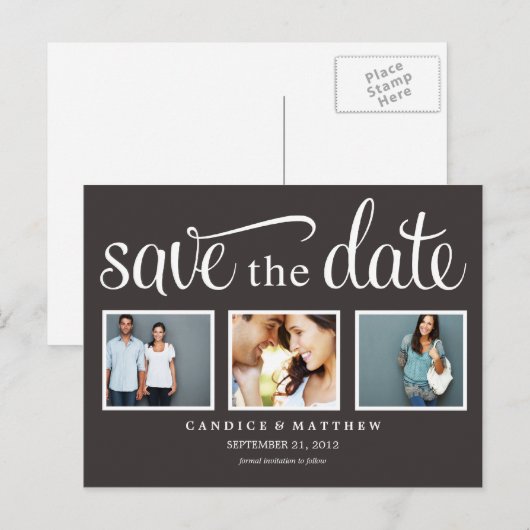 RETRO BLACK | Ankündigung Datum freihalten (Vorne/Hinten)