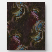 Retro Black Atomic Abstrakt Fotoplatte (Vorderseite)