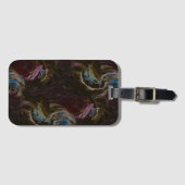 Retro Black Atomic Abstrakt Gepäckanhänger (Vorderseite (Horizontal))