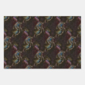 Retro Black Atomic Abstrakt Geschenkpapier Set (Vorderseite 2)