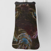 Retro Black Atomic Abstrakt Golf Headcover (Rotieren 90)