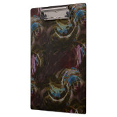 Retro Black Atomic Abstrakt Klemmbrett (Links)