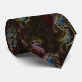 Retro Black Atomic Abstrakt Krawatte (Gerollt)