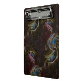 Retro Black Atomic Abstrakt Mini Klemmbrett (Gewinkelt2)