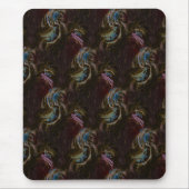 Retro Black Atomic Abstrakt Mousepad (Vorne)