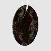 Retro Black Atomic Abstrakt Ornament (Vorderseite)