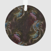 Retro Black Atomic Abstrakt Ornament (Rückseite)