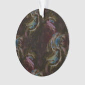 Retro Black Atomic Abstrakt Ornament (Vorderseite)