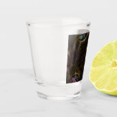 Retro Black Atomic Abstrakt Schnapsglas (Links)