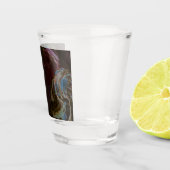 Retro Black Atomic Abstrakt Schnapsglas (Rechts)