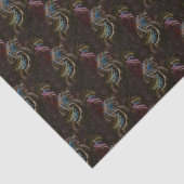 Retro Black Atomic Abstrakt Seidenpapier (Ausschnitt)