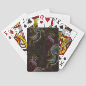 Retro Black Atomic Abstrakt Spielkarten (Rückseite)