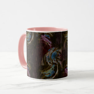 Retro Black Atomic Abstrakt Tasse