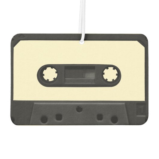 Retro Black Cassette Tape Air Freshener Autolufterfrischer (Rückseite)