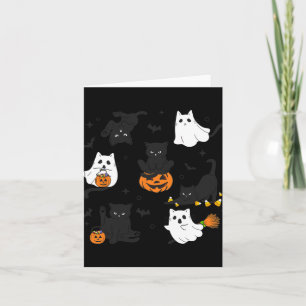 Retro Black Cat Halloween Pumpkleider Kostüm für F Karte