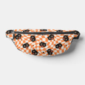 Retro Black Cat Orange Karo Muster Bauchtasche (Ablage )