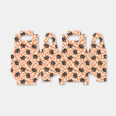 Retro Black Cat Orange Karo Muster Geschenkschachtel (Ungefaltet)