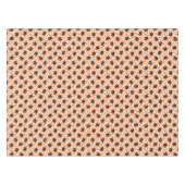Retro Black Cat Orange Karo Muster Tischdecke (Vorderseite (Horizontal))
