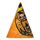Retro Black Cats und Pumpkin Dreams Partyhütchen (Links)