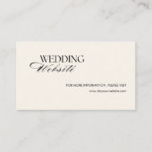 Retro Black Checkered Old Money Hochzeitswebsite Begleitkarte (Vorderseite)