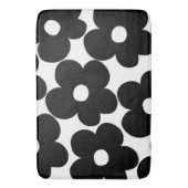 Retro Black Daisies #1 #decor #art Badematte (Vorderseite Vertikal)