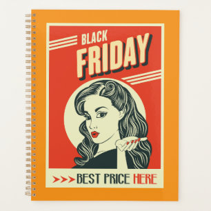Retro-Black-Friday-Pop-Art-Pin-Up-Girl Planer