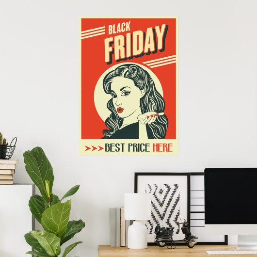 Retro Black Friday Poster (Heimbüro)