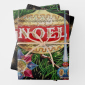 Retro Black & Gold Holiday Geschenkpapier Set (Beispiel)