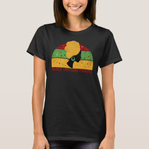 Retro Black History Monat Afrikanische Frau T-Shirt